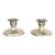 Roycroft Arts & Crafts Silver Finished Copper Candlesticks, Pair For Sale