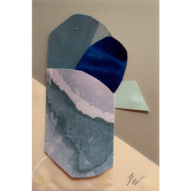 Abstract "Superbloom 2" Original Mixed-Media Collage on Paper by Zac Woodiel For Sale - Image 3 of 9