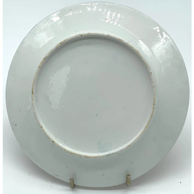 Blue Chamberlains Worcester 'Africa' Pattern Cobalt Blue Plate For Sale - Image 8 of 8