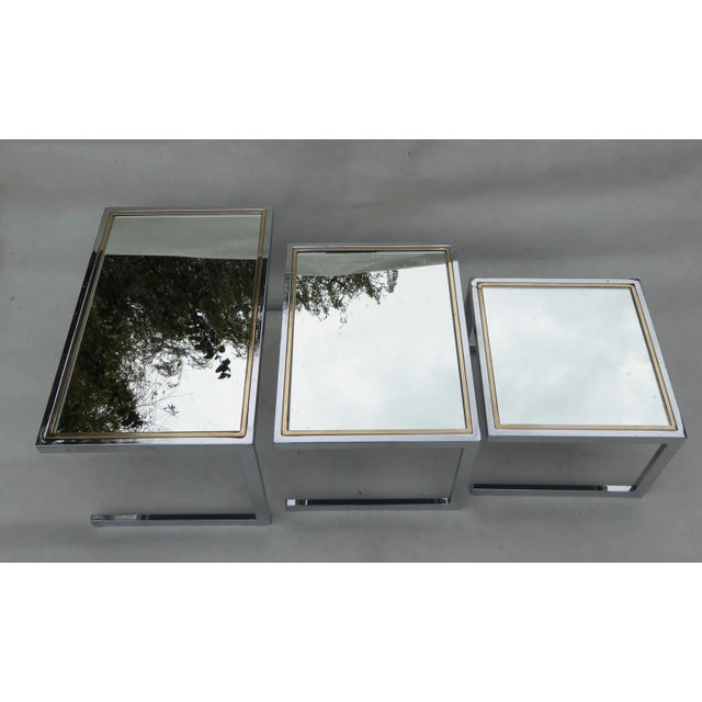 1970s Cigogne Nesting Tables, 1970s, Set of 3 For Sale - Image 5 of 8