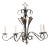 Vintage French 5-Light Iron Chandelier For Sale