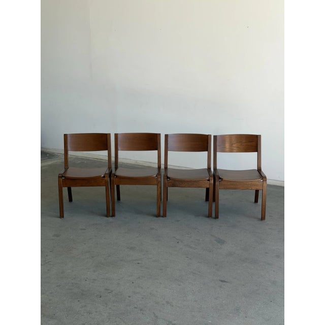Mid-Century Modern Vintage Thonet Dining Chairs — Set of 4 For Sale - Image 3 of 15