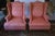 Queen Anne Baker Style Wingback Chairs For Sale - Image 4 of 10