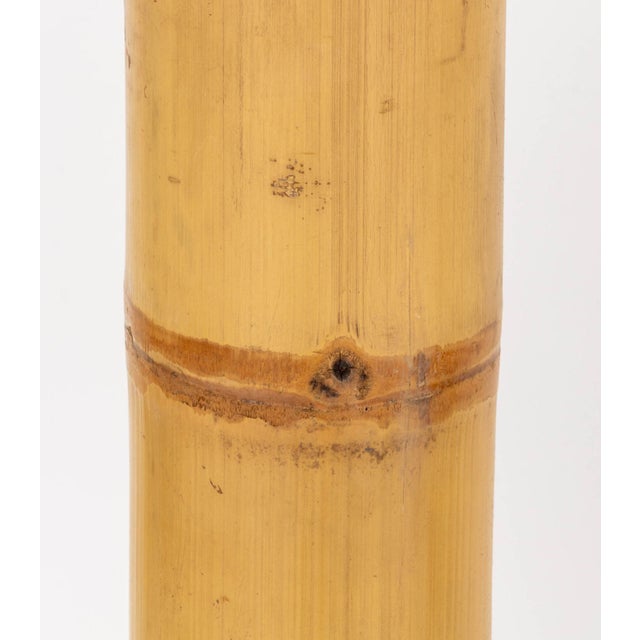 Mid 20th Century Pair of Modern Bamboo Stalk Floor Lamps For Sale - Image 5 of 8