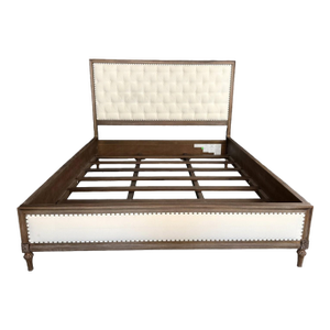 Restoration Hardware Maison Collection Fabric Diamond-Tufted California King Bed Frame