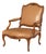 French Louis XV Period Carved Arm Chair Fauteuil, Circa Late 18th Century For Sale
