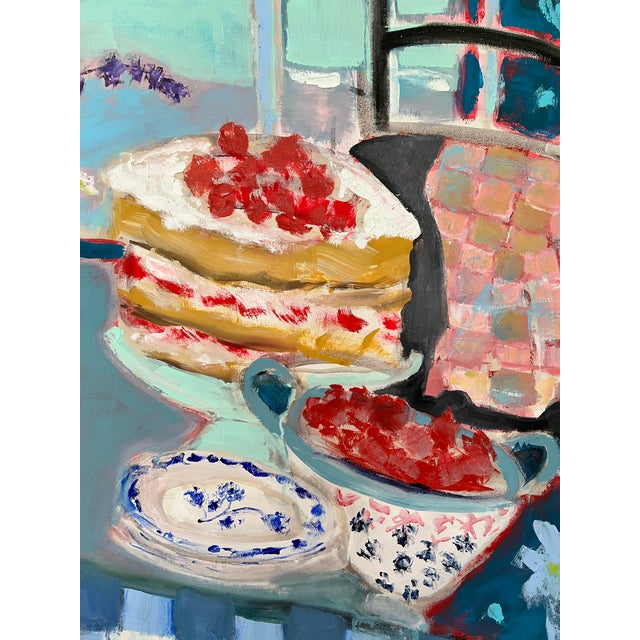 "Strawberry Shortcake" Original Painting by Shann Spishak For Sale - Image 4 of 6