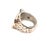 Late 20th Century Lois Hill Ring Sterling Silver Oval Top Scroll Design For Sale - Image 5 of 5