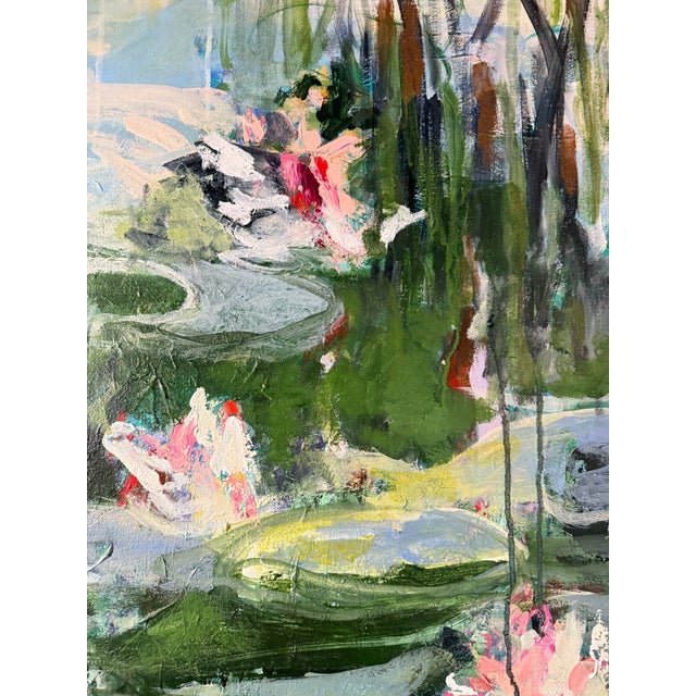 Soft brushstrokes and luminous color capture the fleeting beauty of Lily pads drifting across the tranquil pond. Painted...