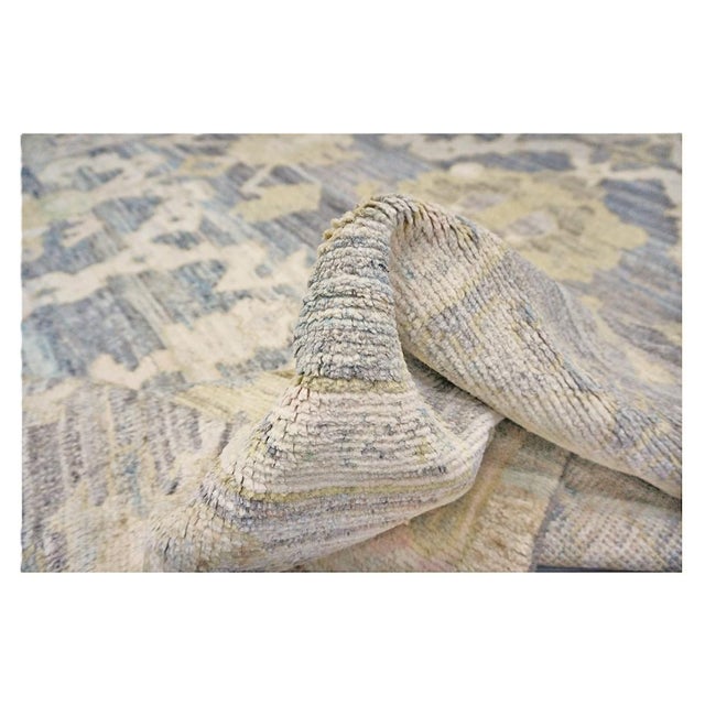 21st Century Turkish Oushak Wool 9x14 Charcoal, Yellow & Ivory Handmade Area Rug #1144081 For Sale - Image 10 of 10