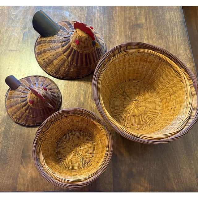 Boho Shanghai Weave Chicken Baskets For Sale - Image 10 of 12