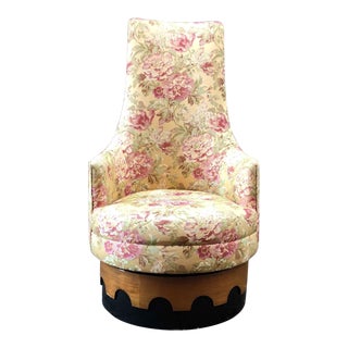 1960s Adrian Pearsall High Back Spanish Style Chair For Sale