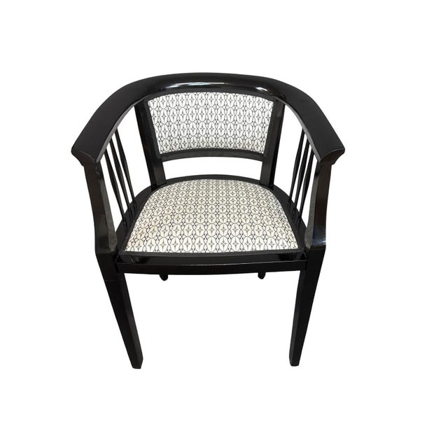 Original Art Nouveau Armchair with Backhausen Fabric, 1910 For Sale - Image 4 of 4