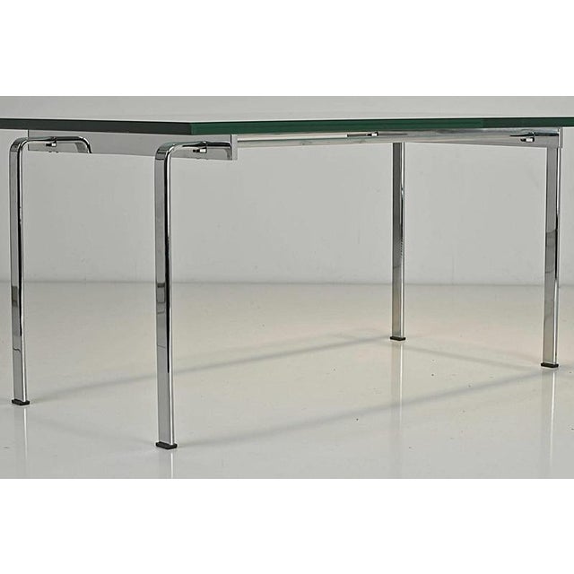 Side Table in Steel-Glass by Preben Fabricius and Jørgen Kastholm for Kill International, Germany, 1968 For Sale - Image 9 of 12