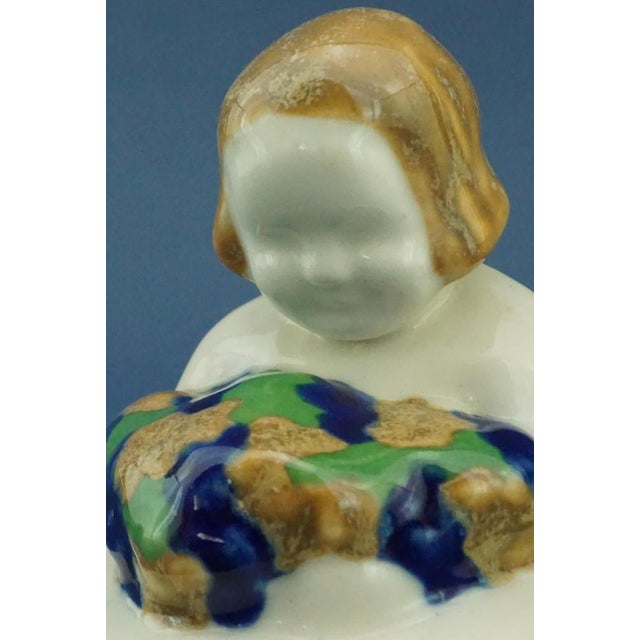 20th Century Art Deco Ceramic Sculpture depicting a Little Girl by Michael Powolny for the Wiener Keramik Manufacture, 1912, Austria For Sale - Image 14 of 18