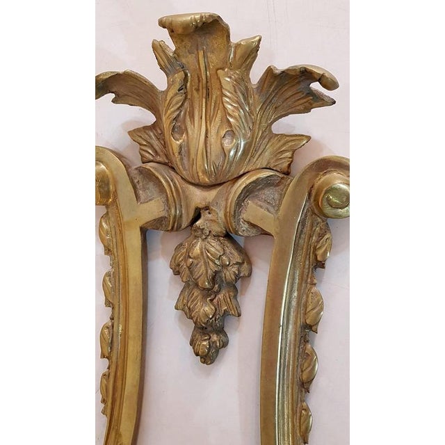 Renaissance Style Wall Sconces in Cast Bronze, Italy, 1940s, Set of 2 For Sale - Image 9 of 12