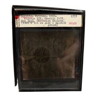 1960s Photograph of Mathias Goeritz Mensaje Iron on Gold Ny Carstairs Gallery For Sale