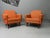 This charming pair of retro armchairs captures the warmth and character of mid-century Central European furniture design....