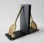 Brass C.1980's Brass Tennis Racket & Ball Bookends With Black Satin Metal Backs -Made Exclusively for Lord & Taylor For Sale - Image 8 of 13