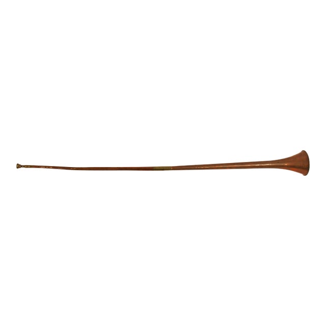 Mid-Late 19th Century English Copper & Brass Coaching Horn For Sale