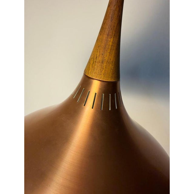 Brown Orient Hanging Lamp by Jo Hammerborg for Fog & Mørup For Sale - Image 8 of 11