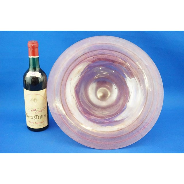Iridescent Pink Murano Glass Vase from Seguso, 1900s For Sale - Image 10 of 18