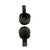 A sculptural pair of vintage hand-carved wooden pitchers crafted in Spain, showcasing an expressive organic form and...