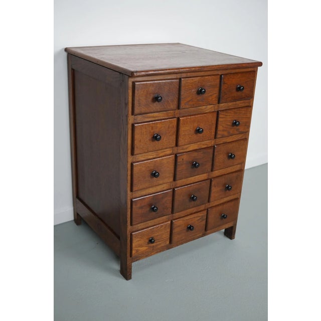 Dutch Oak Apothecary Cabinet, 1930s For Sale - Image 6 of 13