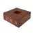 2010s Chinese Distressed Brick Red Dragon Graphic Square Shape Box For Sale - Image 5 of 9