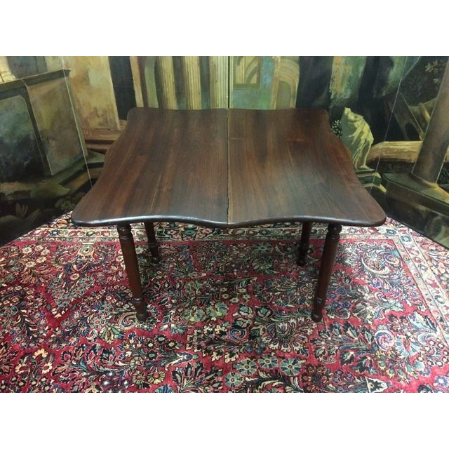 Brown Antique Games Table, Walnut Games Table For Sale - Image 8 of 9