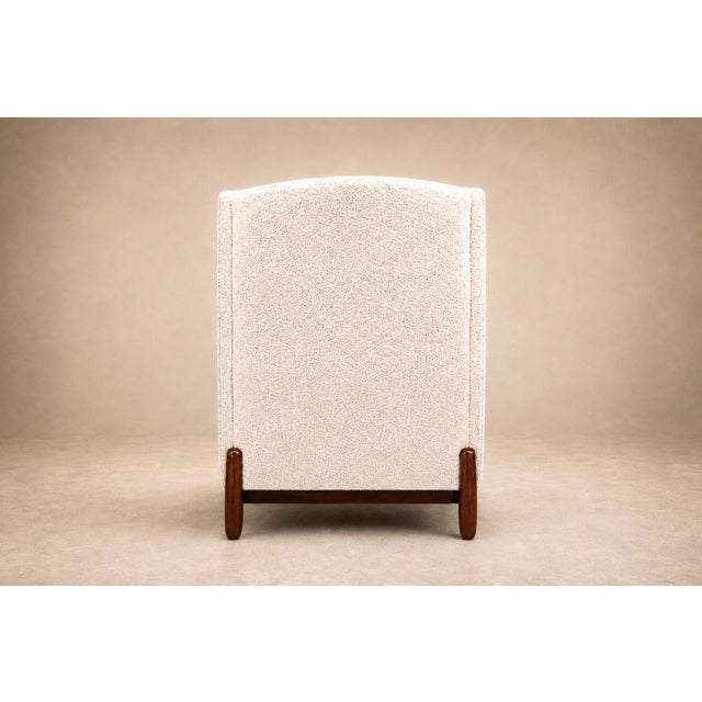 Jorge Jabour Club Chair in Brazilian Rosewood and Bouclé, Brazil, 1960s For Sale - Image 13 of 18