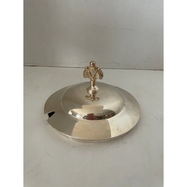 Art Deco 1930s Art Deco Silverplate Decorative Quadruple Soup Tureen with Lid For Sale - Image 3 of 10