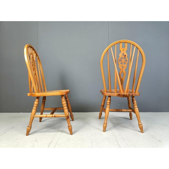 Vintage Dining Chairs from Ercol, 1950s, Set of 4 For Sale - Image 10 of 11