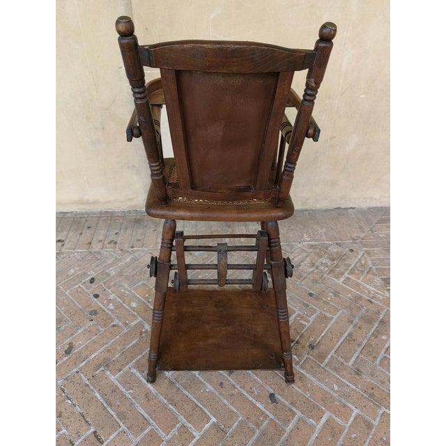 French Children's Chair in Walnut, Late 1800s For Sale - Image 12 of 18