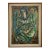 Vintage Boho Original 1950s Figurative Oil Painting on Canvas For Sale