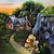 Early 21st Century The King's Prey by Claudia Griesbach-Martucci | Oil on board Owl with a crown and a butterfly. For Sale - Image 5 of 5