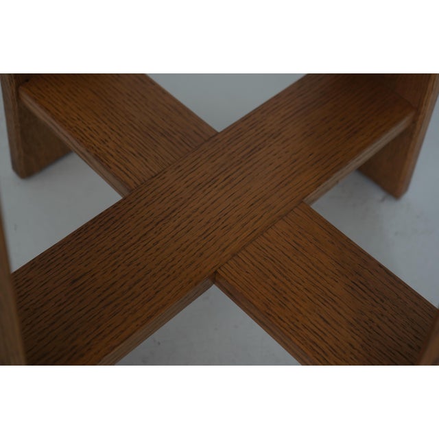 Mission Oak Bench Made Stickley Style Table For Sale - Image 10 of 16