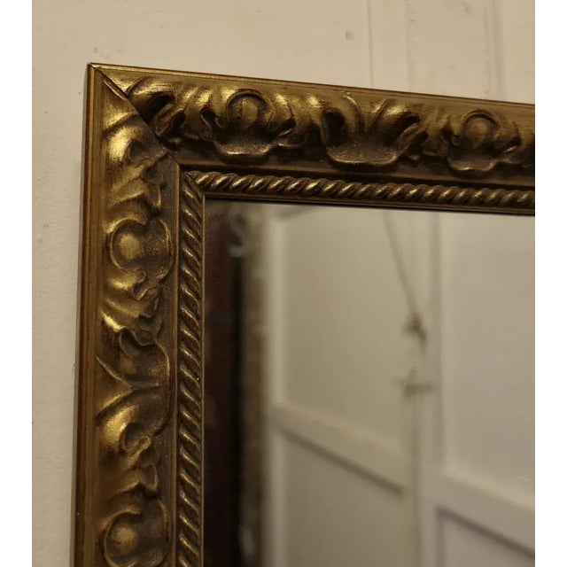 Rectangular Gilt Wall Mirror, 1950s For Sale - Image 6 of 9