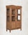 1930s Antique Indian Glass Cabinet | Vintage Carved Wood Armoire | Rustic Display Cabinet | Wabi Sabi Decor For Sale - Image 5 of 6