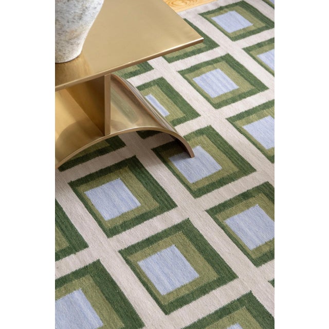 Not Yet Made - Made To Order Color Study Handwoven Wool Flatweave 6' x 9' Rug - Topanga For Sale - Image 5 of 6