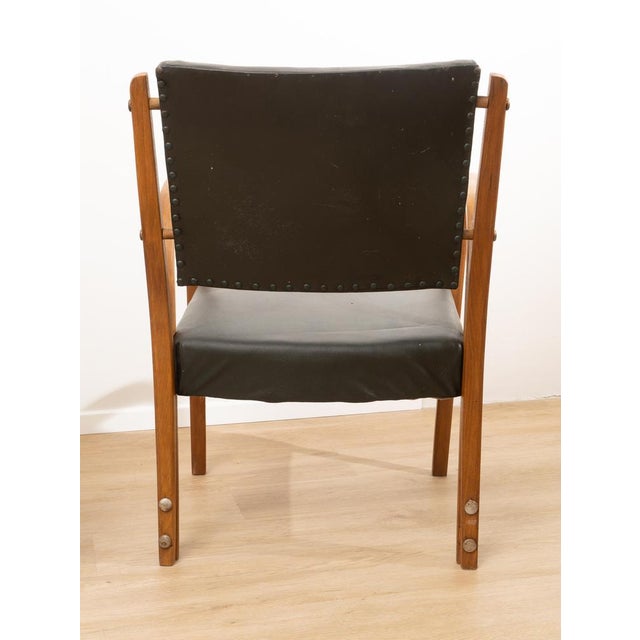 Black Set of Armchairs by Luigi Ricci, 1950s For Sale - Image 8 of 13