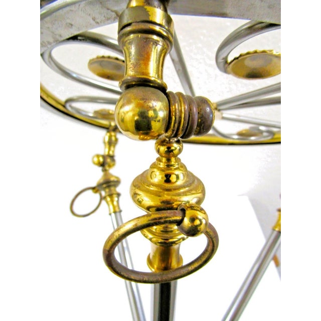 Italian Neoclassical Tripod Drinks Table Nickel and Brass 20th Century For Sale - Image 14 of 18