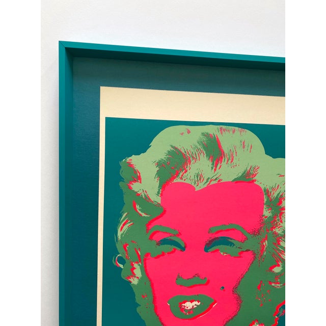 Andy Warhol Andy Warhol Vintage 1970 Mid Century Modern Framed Pop Art Serigraph Calendar Print " Marilyn " 1967 For Sale - Image 4 of 16