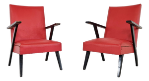 Vintage Armchairs, Belgium, 1960s, Set of 2