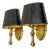 Regency Wall Lamps in Gold Brass from Herda, 1970s, Set of 2 For Sale