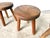 Wood Vintage Tripod Stools in Beech, 1960s, Set of 3 For Sale - Image 7 of 10