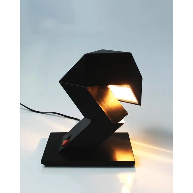 Zigzag Table Lamp by Shui l.d.Chan for Massive-Elite, Belgium, 1984 For Sale - Image 6 of 11