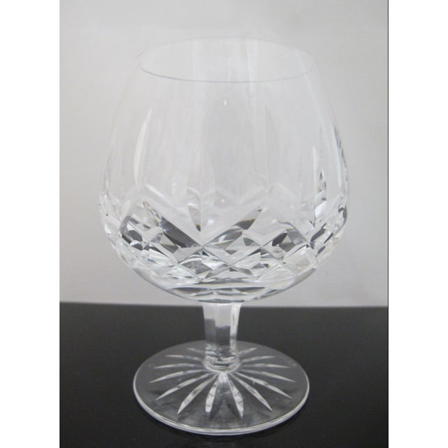 Late 20th Century Waterford Crystal Lismore 12 Oz 5 1/4" Brandy Snifter Glass Pair For Sale - Image 5 of 10