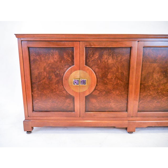 Widdicomb 1970s Widdicomb Mid-Century Burl Panel Sideboard For Sale - Image 4 of 12