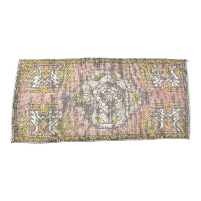 Mid 20th Century Little Turkish Anatolian Rug For Sale